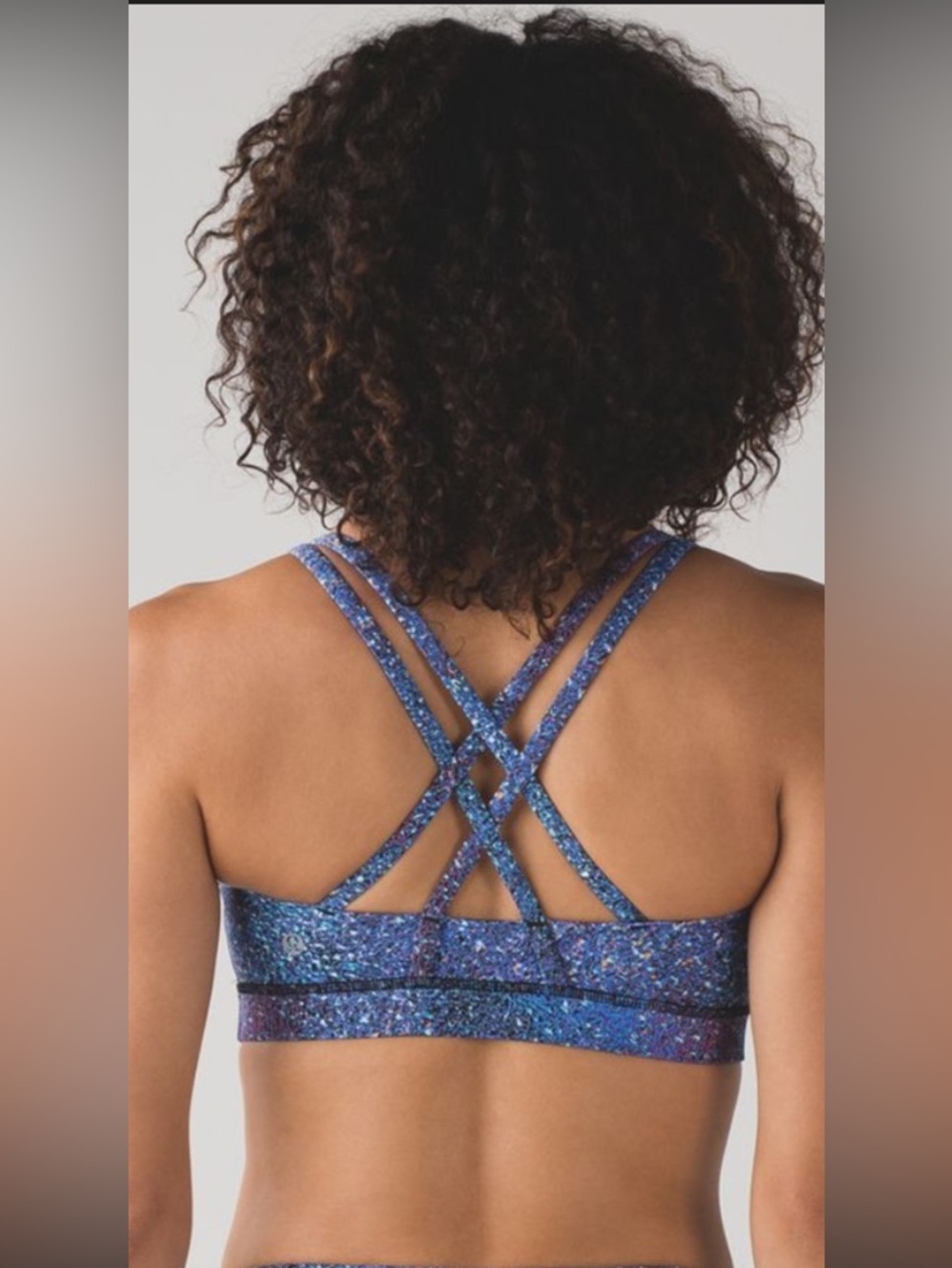 lululemon athletica Women's Black and Blue Sports Bra